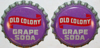 Soda pop bottle caps OLD COLONY GRAPE Lot of 2 cork lined unused new old stock