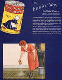 Vintage magazine ad OLD DUTCH CLEANSER from 1924 woman cleaning and can pictured