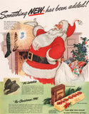 Vintage magazine ad OLD GOLD CIGARETTES 1941 Santa Claus pictured Robert O Reid art