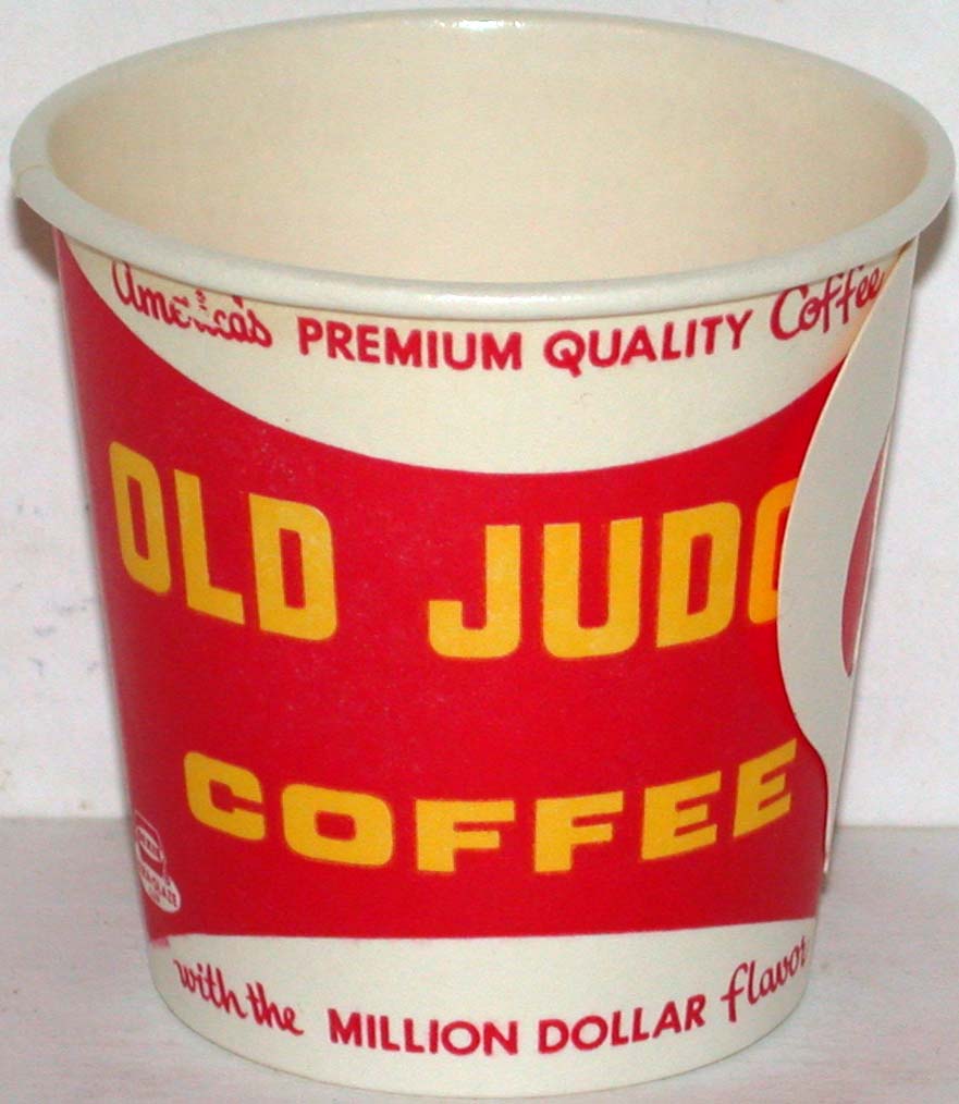 Vintage paper cup OLD JUDGE COFFEE Premium Quality unused new old stoc ...