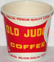 Vintage paper cup OLD JUDGE COFFEE Premium Quality unused new old stock n-mint+