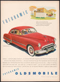 Vintage magazine ad OLDSMOBILE AUTOMOBILE 1948 Futuramic with Hydra matic drive