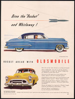 Vintage magazine ad OLDSMOBILE 1950 automobiles Drive the Rocket and Whirlaway