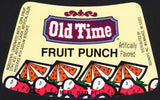 Vintage soda pop bottle label OLD TIME FRUIT PUNCH Roundys Milwaukee Wisconsin