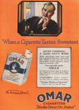 Vintage magazine ad OMAR CIGARETTES 1919 pack pictured The American Tobacco Co