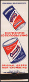 Vintage matchbook cover OMAR PRODUCTS Wallpaper cleaner pictured Columbus Ohio