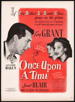 Vintage magazine ad ONCE UPON A TIME movie from 1944 Cary Grant and Janet Blair