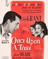 Vintage magazine ad ONCE UPON A TIME movie from 1944 Cary Grant and Janet Blair