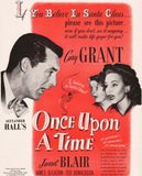 Vintage magazine ad ONCE UPON A TIME movie from 1944 Cary Grant and Janet Blair