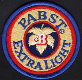 Vintage uniform patch PABST EXTRA LIGHT beer round unused new old stock n-mint+