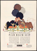 Vintage magazine ad PALM BEACH SUIT Goodall Company 1941 Harry Beckhoff artwork