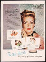 Vintage magazine ad PAN CAKE MAKE UP Max Factor 1946 Ann Sothern Up Goes Maisie