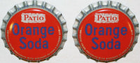 Soda pop bottle caps Lot of 25 PATIO ORANGE Pepsi Cola cork lined new old stock