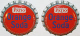 Soda pop bottle caps Lot of 12 PATIO ORANGE Pepsi Cola cork lined new old stock