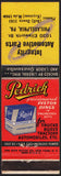 Vintage matchbook cover PEDRICK PISTON RINGS Integrity Automotive Philadelphia