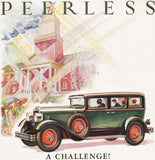 Vintage magazine ad PEERLESS MOTOR CAR Cleveland Ohio from 1929 Challenge pictured