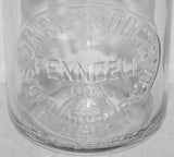 Vintage milk bottle PENNDELL DAIRY PRODUCTS Stroudsburg Pennsylvania 1934 embossed pint