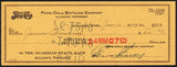 Vintage bank check PEPSI COLA BOTTLING COMPANY dated 1948/49 Alliance Nebraska