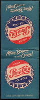 Vintage full matchbook PEPSI COLA More Bounce to the Ounce bottle cap pictured