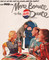 Vintage magazine ad PEPSI COLA 1951 More Bounce to the Ounce Jacobs 50 machine