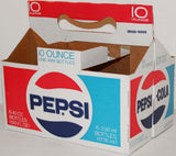 Vintage soda pop bottle carton PEPSI COLA One Way Bottles new old stock n-mint