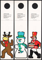 Vintage bottle ringers PEPSI COLA Christmas ornaments tags Lot of 4 Disney n-mint