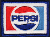 Vintage uniform patch PEPSI soda pop bookends logo small new old stock n-mint+