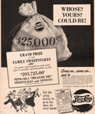 Vintage magazine ad PEPSI COLA 1948 big Family Sweepstakes advertised
