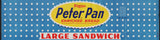 Vintage bread wrapper PETER PAN Large Sandwich 1956 Omaha Davenport Cedar Rapids