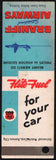 Vintage matchbook cover PHILLIPS 66 gas oil Braniff Airways salesman sample