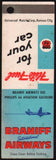 Vintage matchbook cover PHILLIPS 66 gas oil Braniff Airways salesman sample