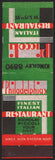 Vintage matchbook cover PICCOLI Italian Restaurant Nicholas Piccoli Philadelphia