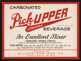 Vintage soda pop bottle label PICK UPPER LITHIATED Madison Wisconsin unused