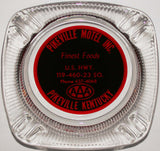 Vintage glass ashtray PIKEVILLE MOTEL INC Pikeville Kentucky new old stock n-mint+