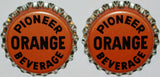 Soda pop bottle caps Lot of 25 PIONEER ORANGE cork lined unused new old stock