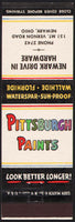 Vintage matchbook cover PITTSBURGH PAINTS Newark Drive In Hardware Newark Ohio