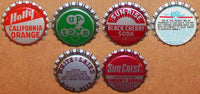 Vintage soda pop bottle caps 12 DIFFERENT plastic lined mix #10 new old stock