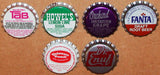 Vintage soda pop bottle caps 12 DIFFERENT plastic lined mix #12 new old stock