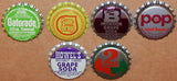 Vintage soda pop bottle caps 12 DIFFERENT plastic lined mix #14 new old stock