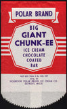 Vintage bag POLAR BRAND BIG GIANT CHUNK EE Holbrook Ice Cream Detroit Michigan