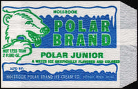 Vintage bag POLAR BRAND JUNIOR ice cream bear pictured Holbrook Detroit Michigan n-mint