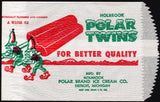 Vintage bag POLAR TWINS picturing elves and a popsicle Holbrook Detroit n-mint