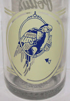 Vintage soda pop bottle POLLYS SODA POP blue parrot pictured 12oz Independence MO