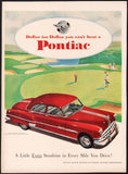 Vintage magazine ad PONTIAC AUTOMOBILE 1951 GM Pontiac Eight and Indian logo pictured