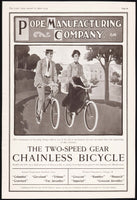 Vintage magazine ad POPE MANUFACTURING COMPANY from 1904 with bicycles pictured