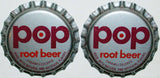 Soda pop bottle caps Lot of 100 POP ROOT BEER plastic lined unused new old stock