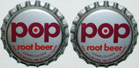 Soda pop bottle caps Lot of 12 POP ROOT BEER plastic lined unused new old stock