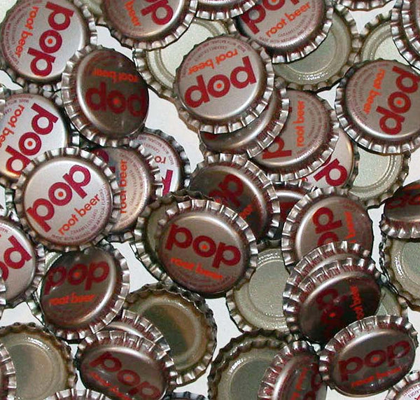 Soda pop bottle caps Lot of 25 POP ROOT BEER plastic lined unused new old stock