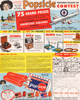 Vintage magazine ad POPSICLE CONTEST from 1956 Gabby Hayes American Airlines