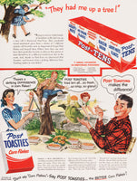 Vintage magazine ad POST TOASTIES from 1949 family pictured Leon Gregori art